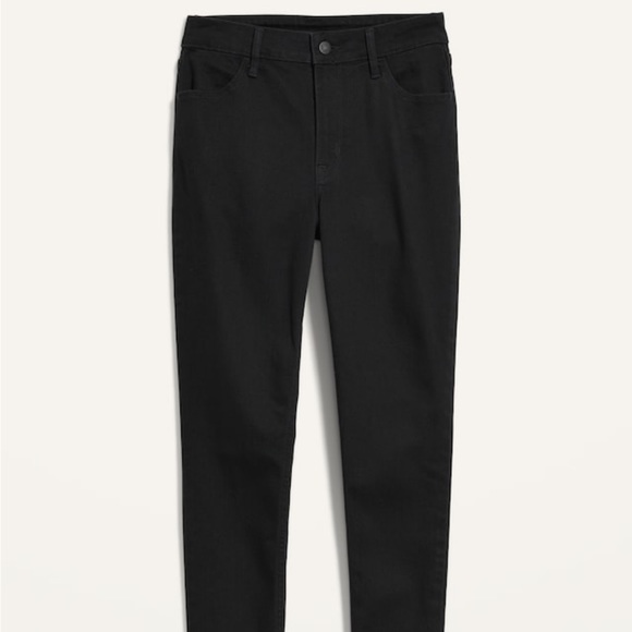 High-Waisted  Black Super-Skinny Jeans - Picture 7 of 12